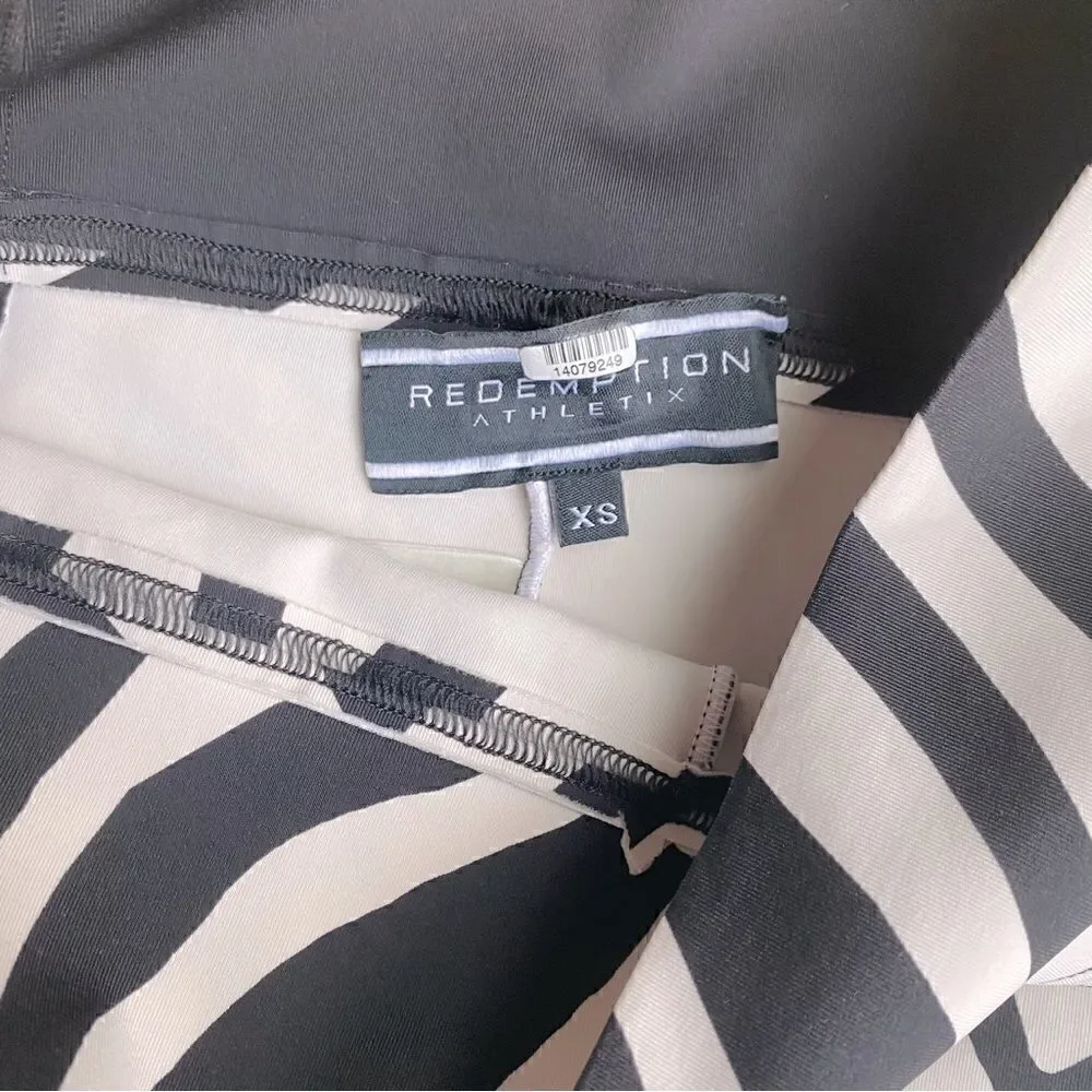 Redemption Athletix Zebra Print Bike Shorts Size XS